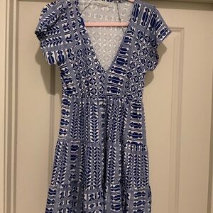 Blue Urban Outfitters Patterned Dress